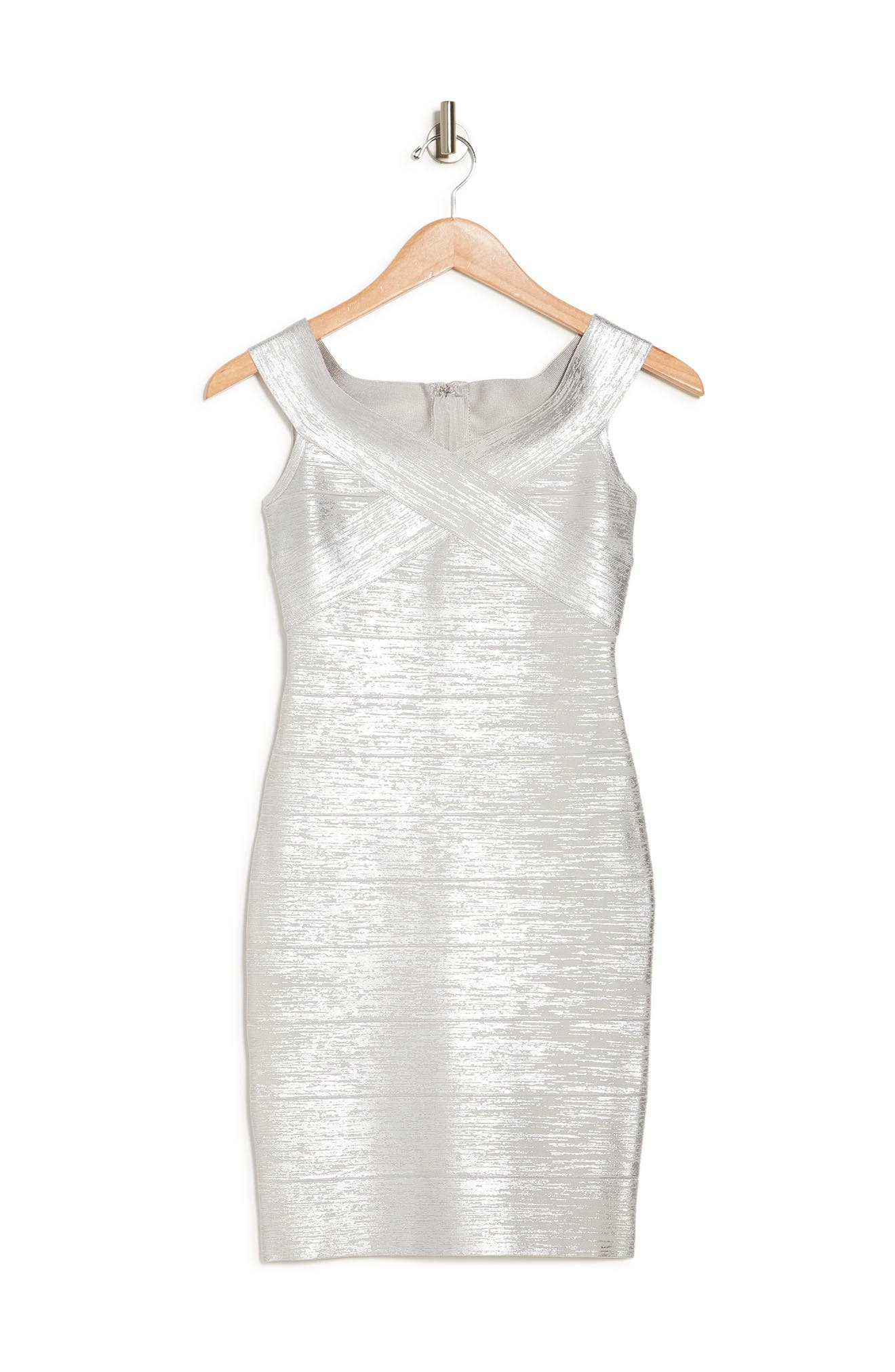 metallic bandage dress nordstrom