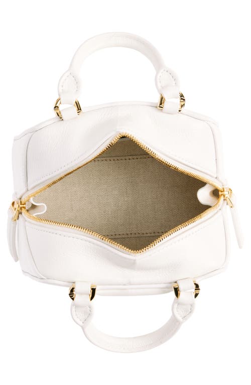 Shop Givenchy Nano Antigona Cube Leather Crossbody Bag In Ivory