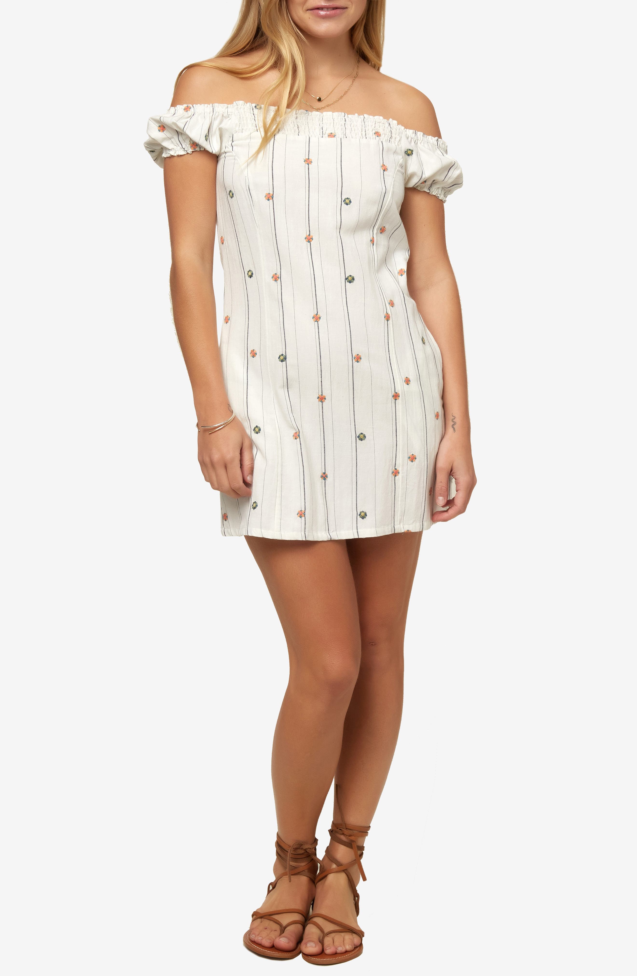 white off the shoulder dress nordstrom