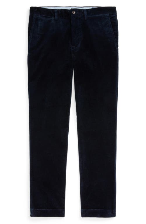 Polo Ralph Lauren Easy Pant Pleated 8w Corduroy Clothing In Aviator Navy
