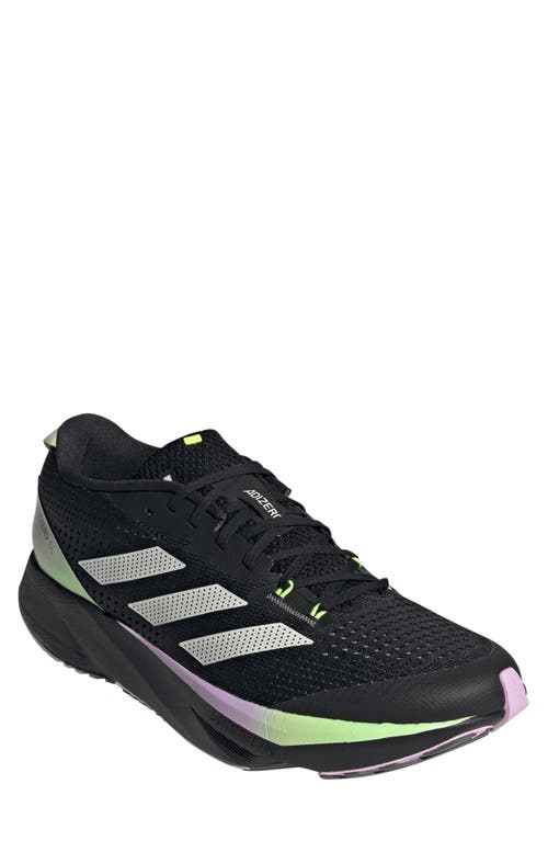 adidas Adizero SL Running Shoe in Black/Zero Met./Green Spark at Nordstrom, Size 9