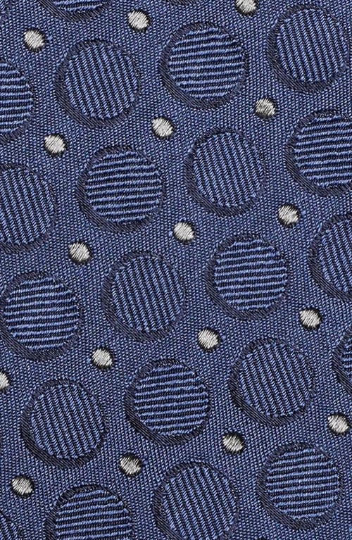 Jack Victor Lorimer Medallion Print Silk Tie In Blue