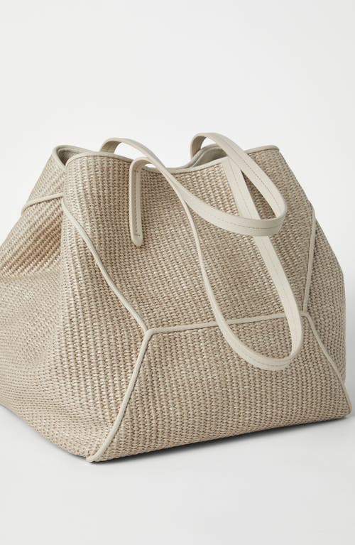 Shop Brunello Cucinelli Shopper Bag In Beige