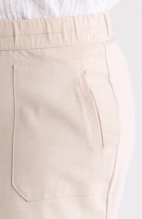 Shop Wit & Wisdom Skyrise Patch Pocket High Waist Shorts In Stone