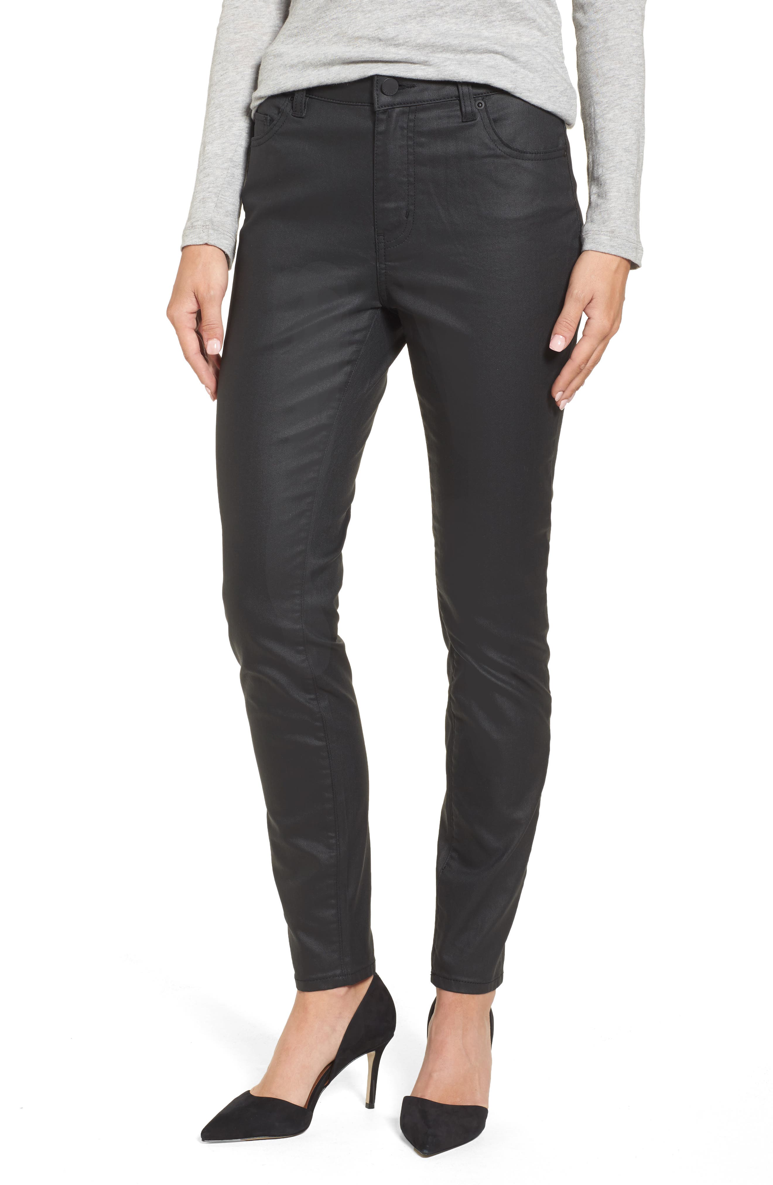 coated skinny jeans petite
