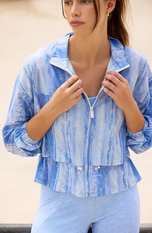 Travismathew Girls' Weekend Blouson Jacket In Cornflower Blue Multi