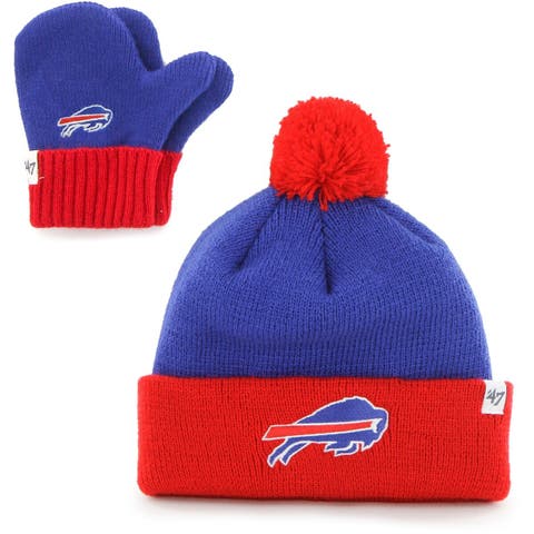 Buffalo Bills Royal & Red Stripe Winter Hat