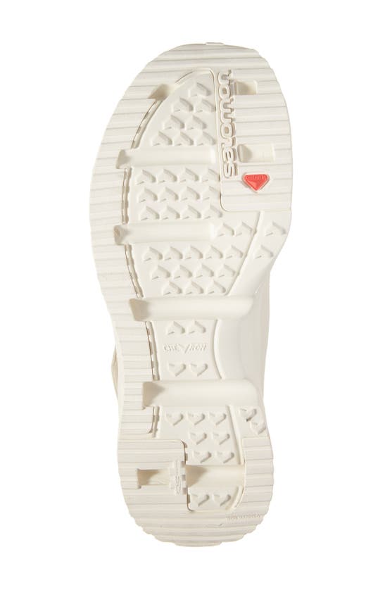 Salomon Marie-jeanne Nubuck-trimmed Mesh Sneakers In Vanilla/vanilla/vanilla