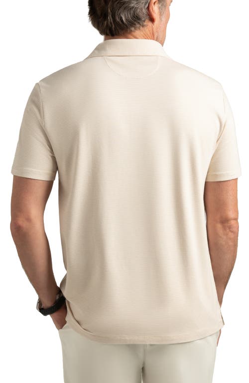 Shop Hypernatural Pinehurst Classic Fit Cotton Blend Golf Polo In Khaki/white