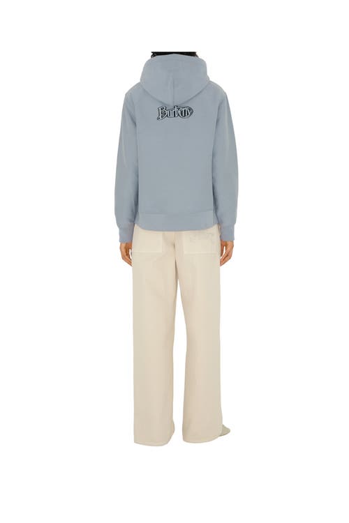 Burberry Logo Hoodie In Gale