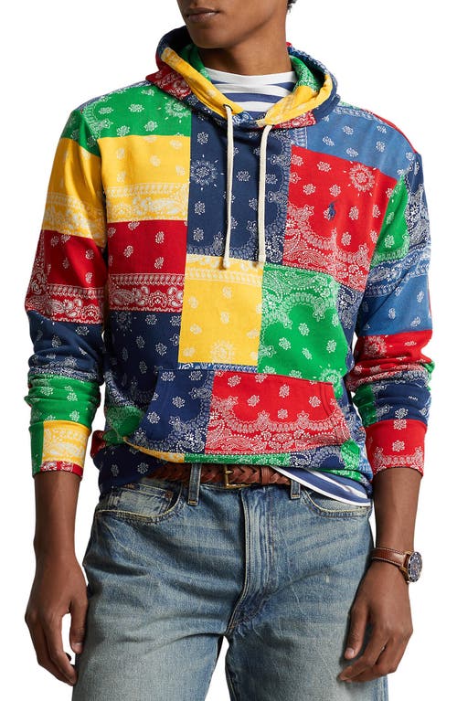 Polo Ralph Lauren Bandana Pattern French Terry Hoodie Archival at Nordstrom,