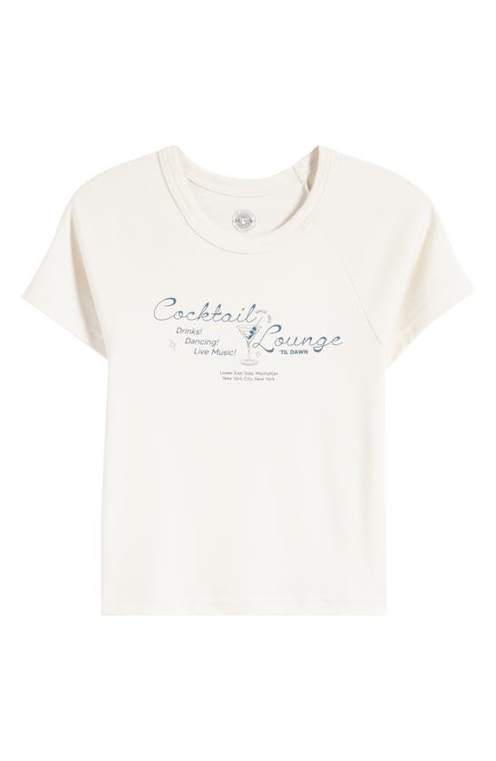 Shop Pacsun Cocktail Lounge Graphic T-shirt In White Sand