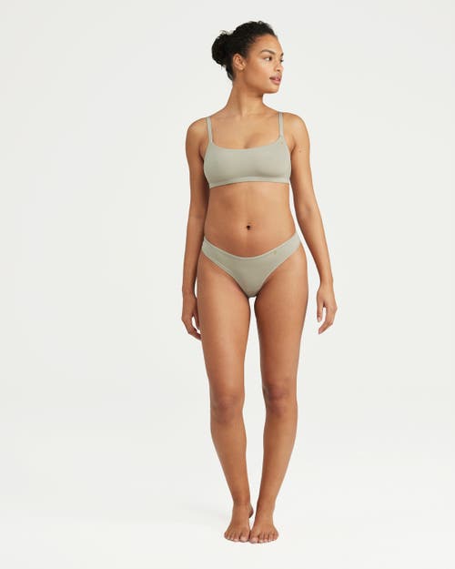 Nudea The Stretch Scoop Neck Bralette In Sage Green