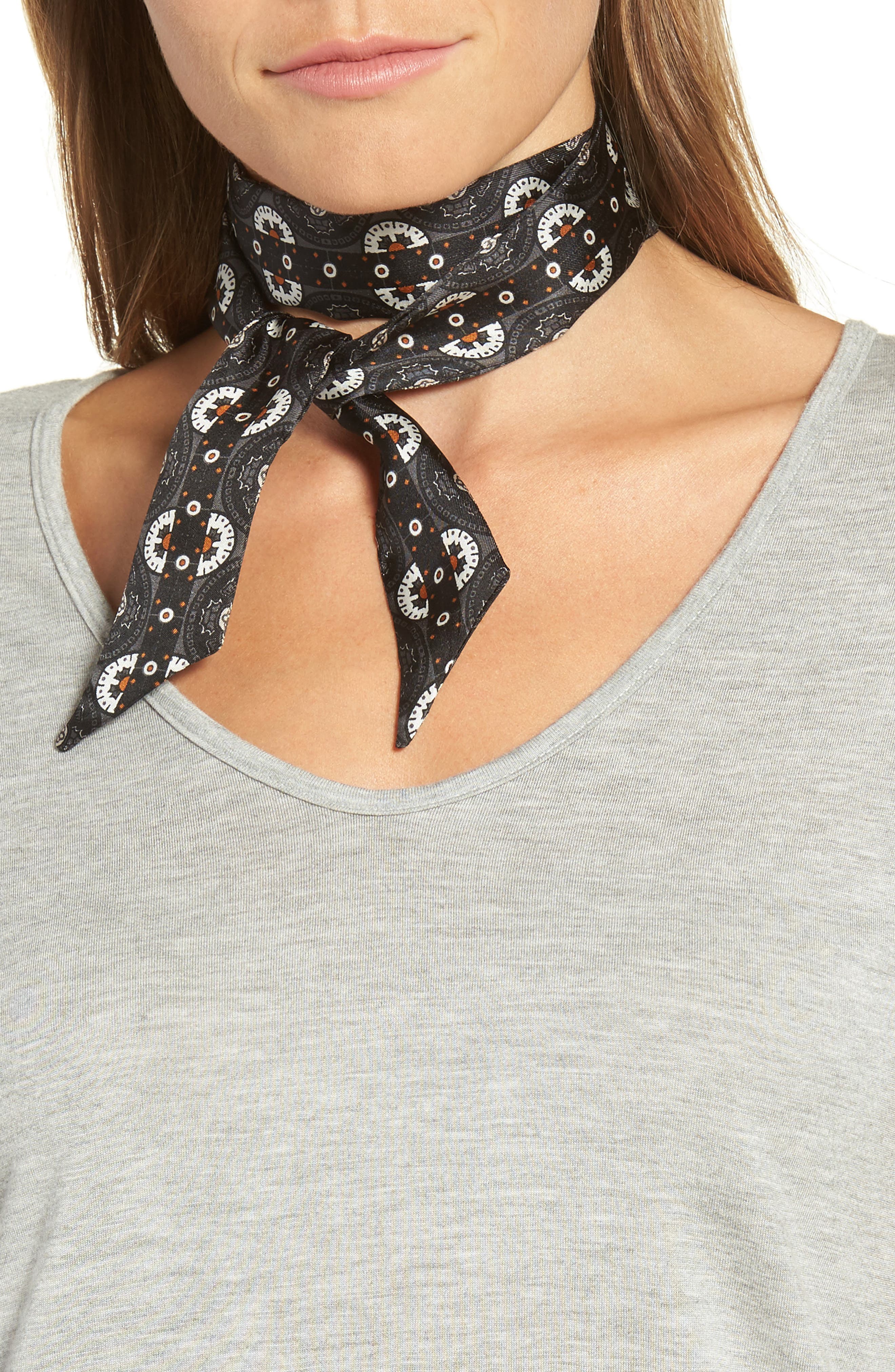 mini silk scarf