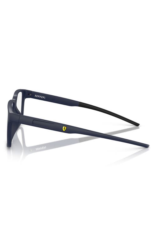 Scuderia Ferrari 54mm Square Optical Glasses In Matte Blue