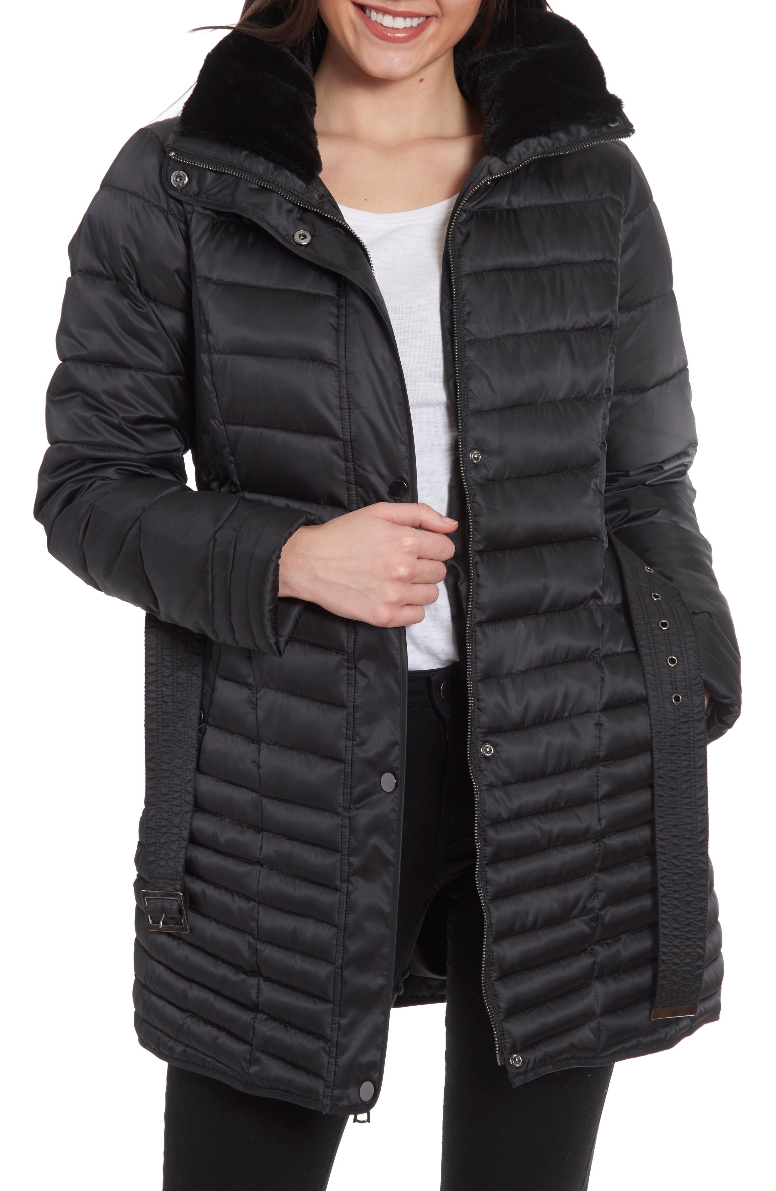 nordstrom rack long puffer coat