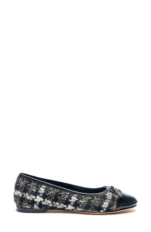 Bruno Magli Donatella Cap Toe Ballet Flat In Tweed