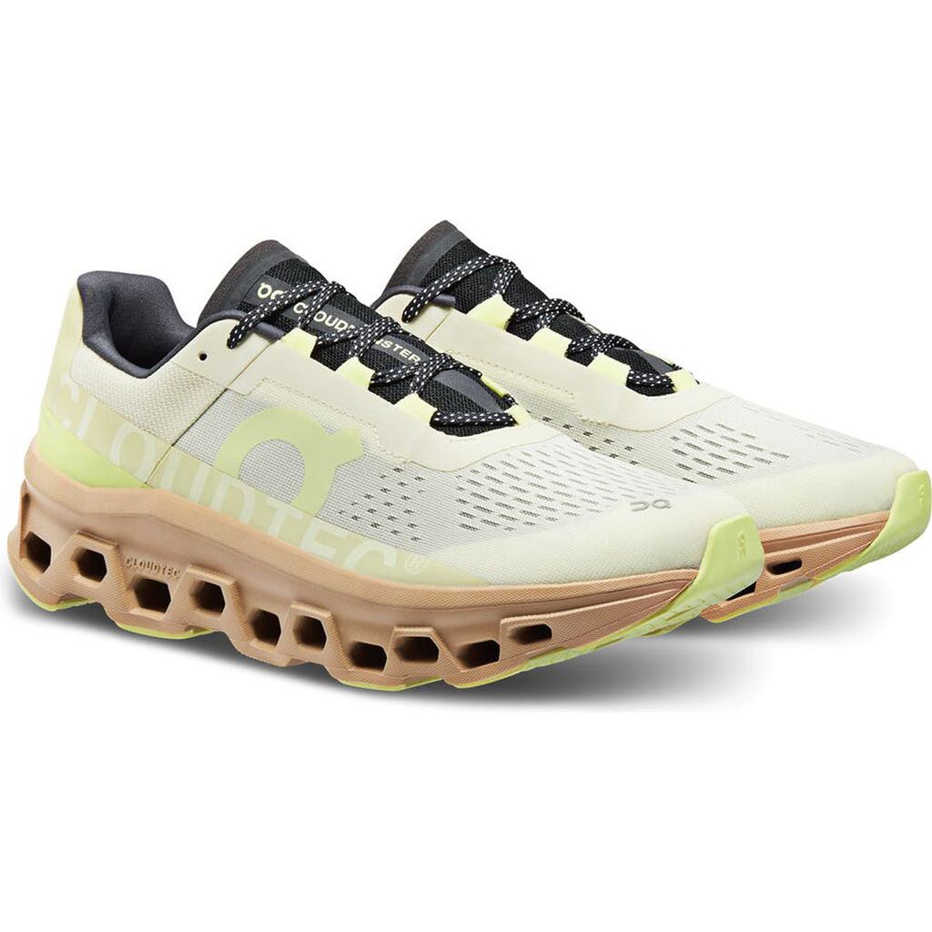 On Cloudmster Running Shoe In Gold