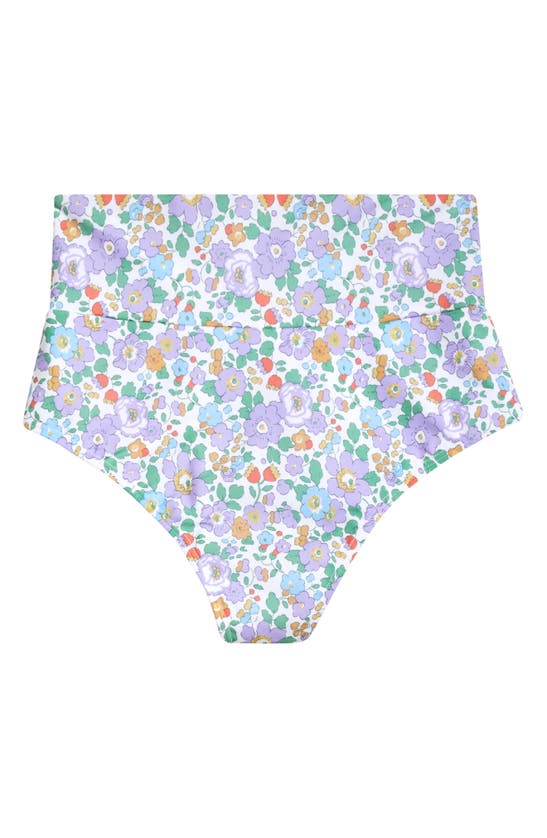 Montce X Liberty London Lulu Floral Print Bikini Bottoms In Betsy