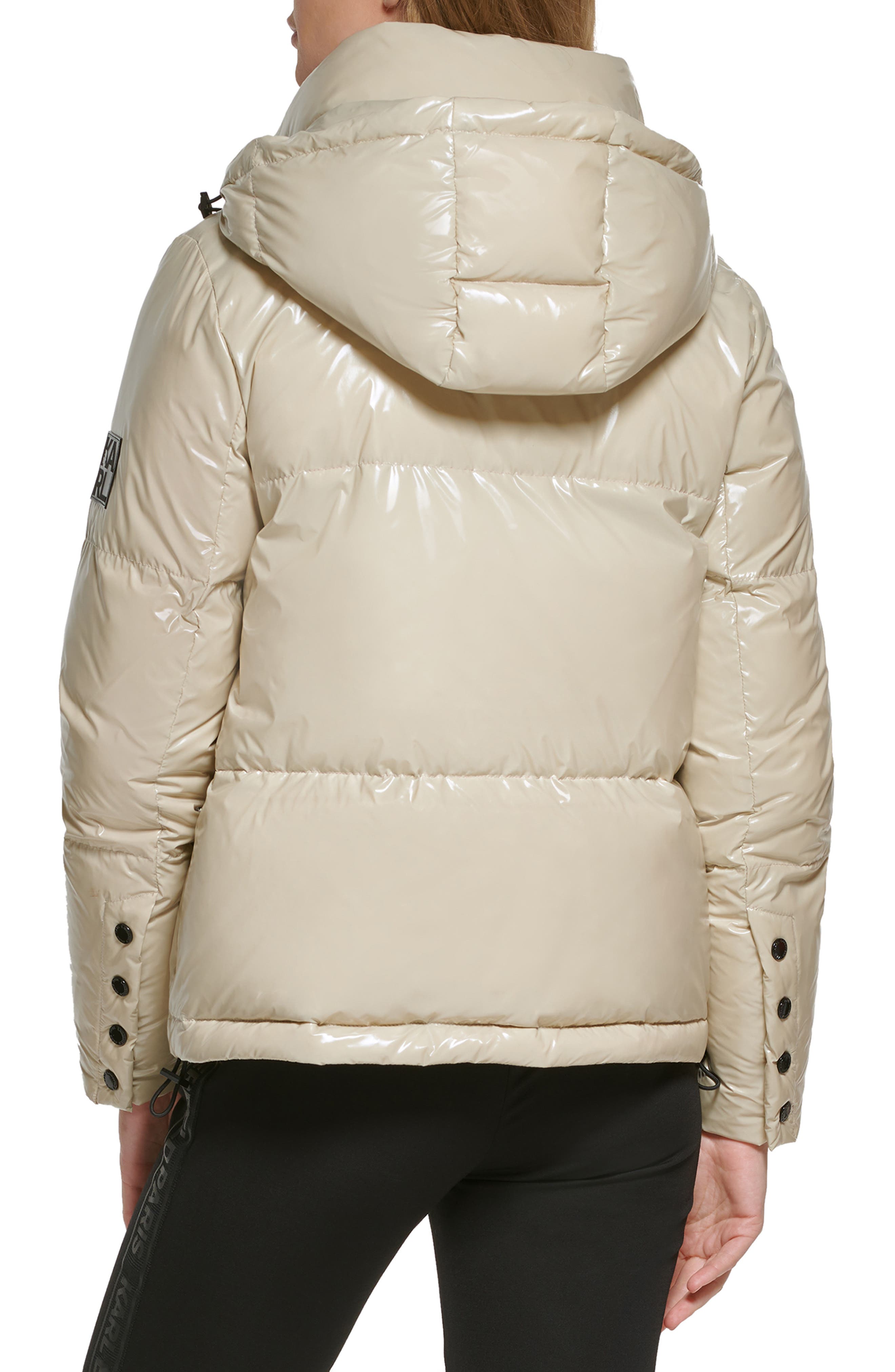 Karl Lagerfeld Paris Glossy Hooded 