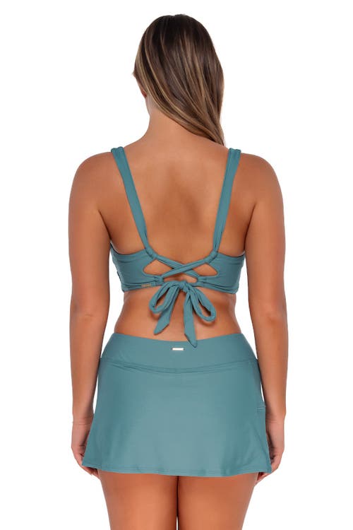 Shop Sunsets Sporty Swim Skirt In Ocean