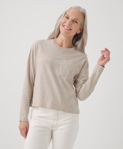 PACT PACT ORGANIC COTTON SOFTSPUN LONG SLEEVE POCKET TEE 