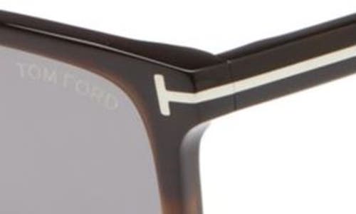 Shop Tom Ford Fletcher 57mm Sunglasses In Multi Havana/smoke Mirror