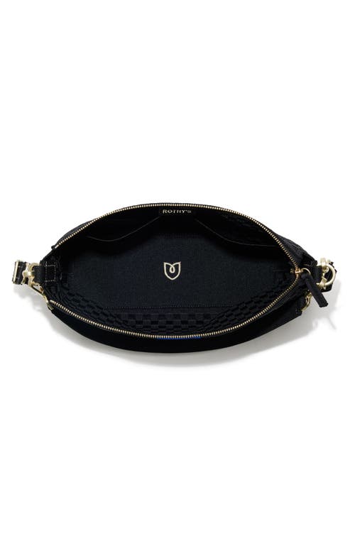 Rothys Rothy's The Daily Crossbody In Black Sand