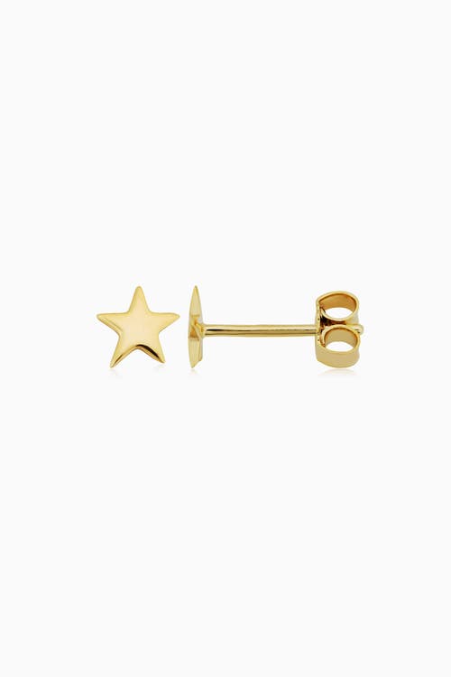 Oradina 10k Gold Starry Night Stud Earrings In Yellow Gold