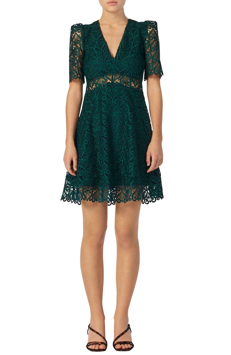 sandro Hearty Lace Fit & Flare Cocktail Dress | Nordstrom