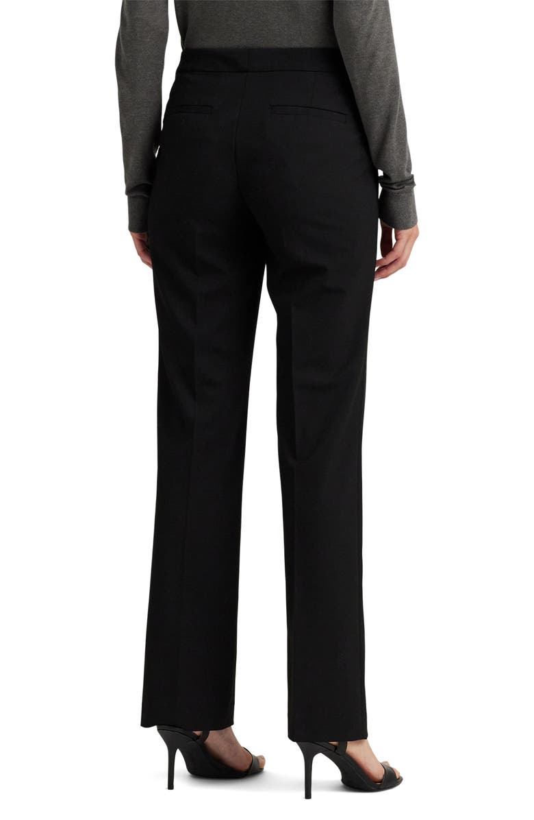 Lauren Ralph Lauren Straight Leg Pants, Alternate, color, Black