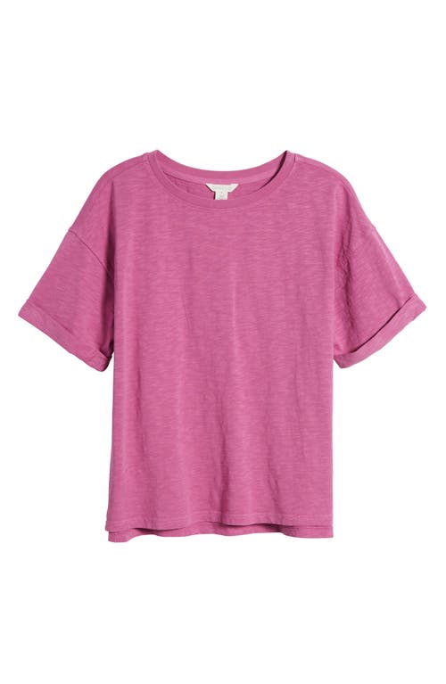 Caslonr Caslon(r) Relaxed Organic Cotton Boyfriend T-shirt In Pink