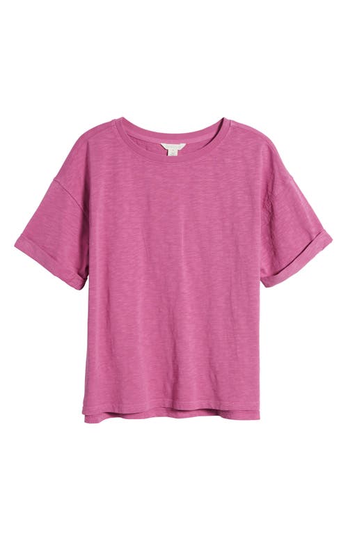 Shop Caslonr Caslon(r) Relaxed Organic Cotton Boyfriend T-shirt In Pink Rosebud