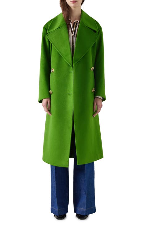 Green fall coat best sale