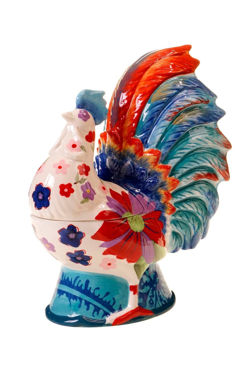 POETIC WANDERLUST Tracy Porter<sup>®</sup> For Poetic Wanderlust<sup>®</sup> '3D Rooster' Cookie Jar, Main, color, Blue