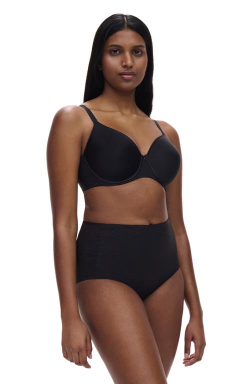 Shop Chantelle Lingerie Comfort Chic Back Smoothing T-shirt Bra In Black