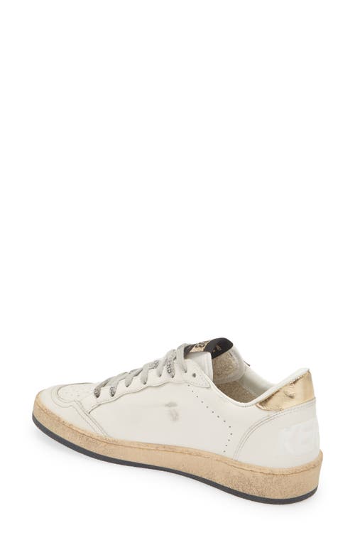 Shop Golden Goose Ball Star Low Top Sneaker In Milk/gold