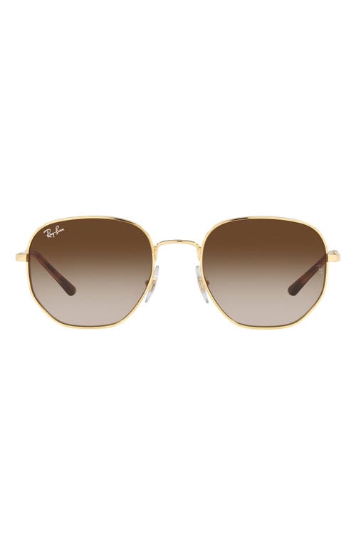 Shop Ray Ban Ray-ban 51mm Square Sunglasses In Arista/gradient Brown