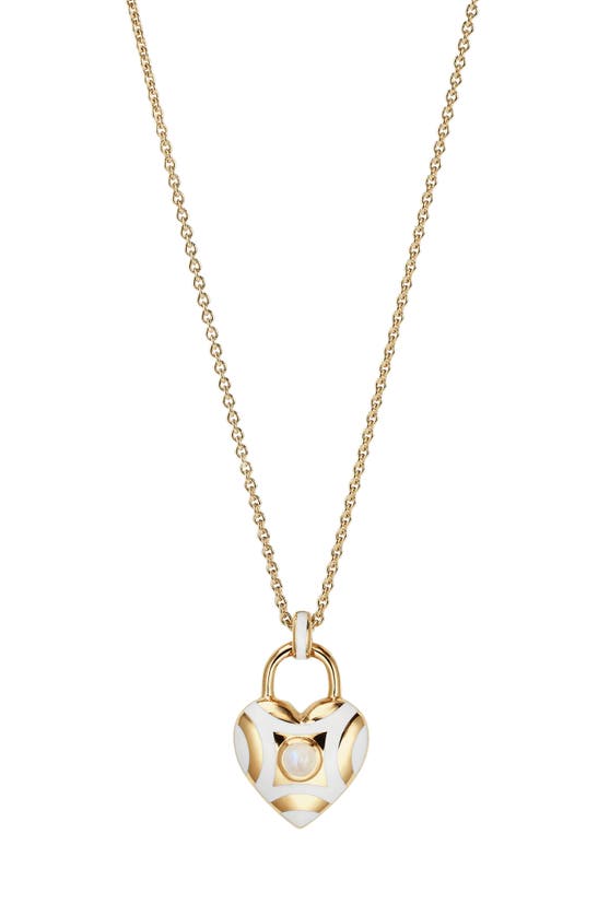 Shop Cast The Pop Heart Charm Necklace In White