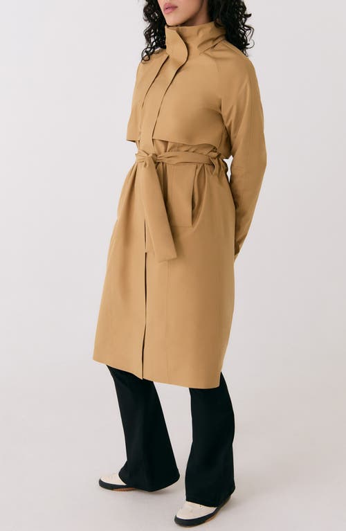 Shop Lole Aliz Waterproof Trench Coat In Carmel