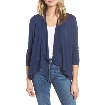 Amour Vert Michaela Stretch Modal Cardigan, Blue