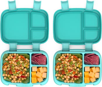 Bentgo Fresh Leakproof Versatile 4 Compartment Bento-Style Lunch Box with  Removable Divider - Aqua
