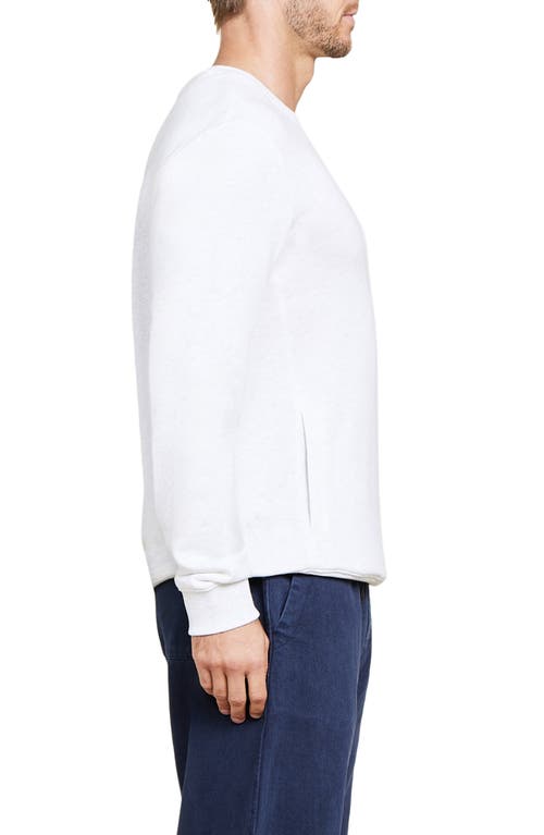 Shop Barefoot Dreams Malibu Collection® French Terry Sweatshirt In White