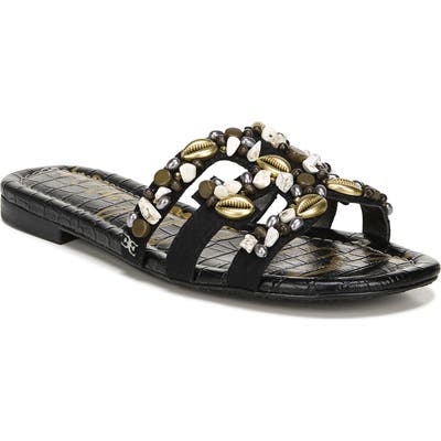 Sam Edelman Bay Cutout Slide Sandal- Black