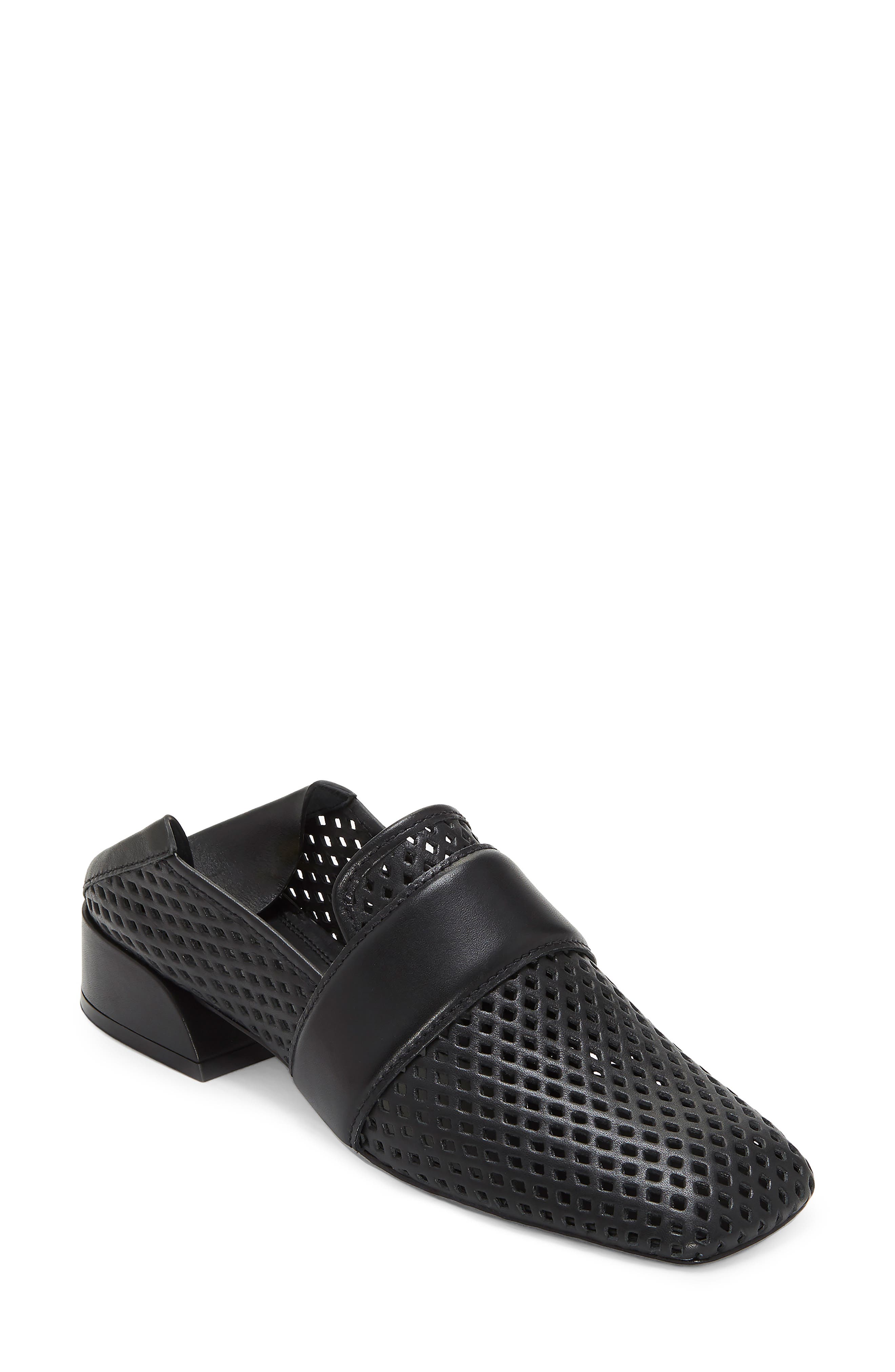 Mercedes Castillo Mati Perforated Convertible Loafer, Black