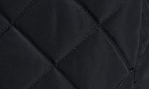 Shop Lauren Ralph Lauren Crest Detail Quilted Vest In Dark Navy