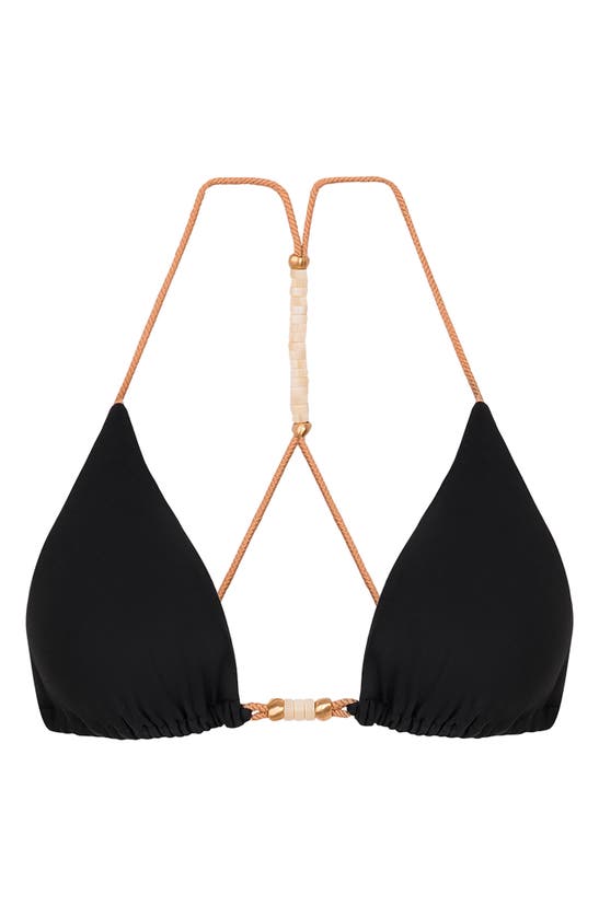 Shop Vix Swimwear Brooke T-back Bikini Top In Black