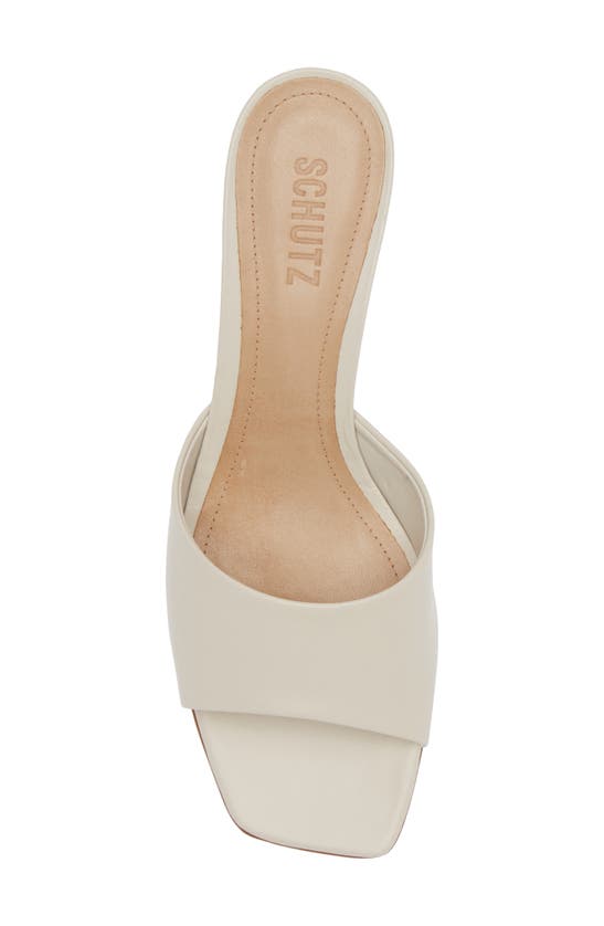 Shop Schutz Dethalia Kitten Heel Slide Sandal In Pearl