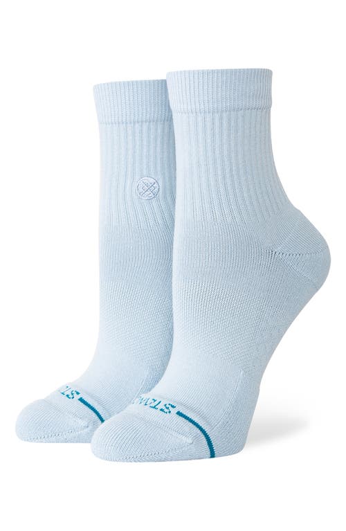 Shop Stance Icon Quarter Crew Socks In Iceblue