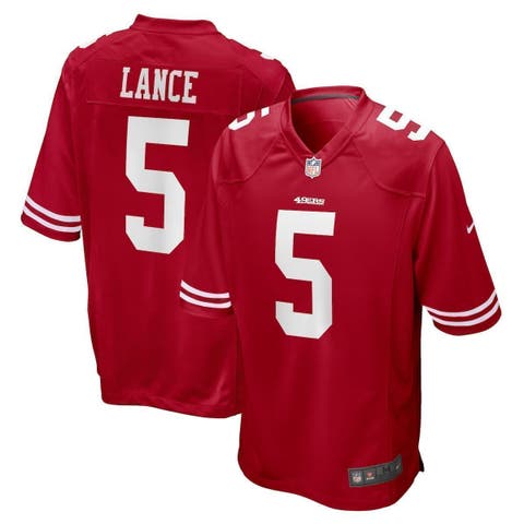 Youth Nike Trey Lance Scarlet San Francisco 49ers Player Game Jersey